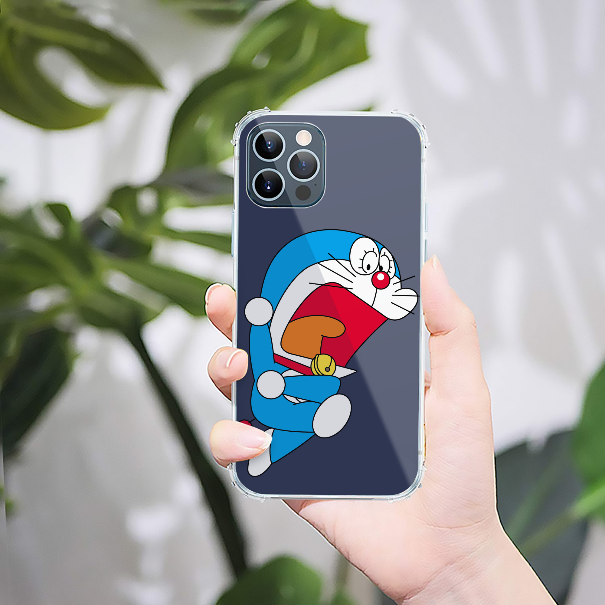 （画像用） ドラえもん Doraemon 【iPhone 12シリーズ対応】透明スマホケース（クリアソフトケース）